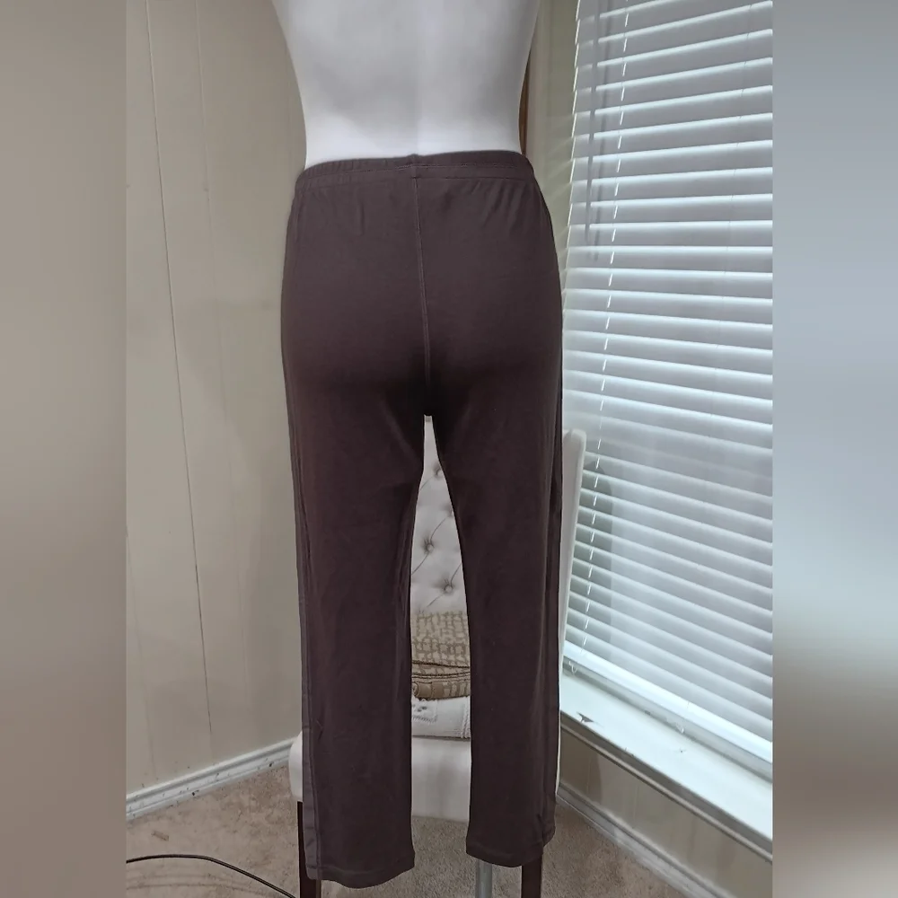 ST JOHN LEISURE YOGA PANTS Mocha Brown S/M - Picture 3 of 10